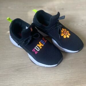 Zumba Fitness Black and Yellow Athletic Shoes